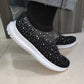Crystal - Baskets semi-orthopédiques pour femmes avec cristaux