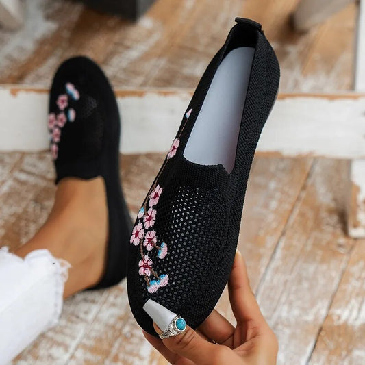 Flora - Mocassin Semi-Orthopédique en Maille Respirante Ultra-légère