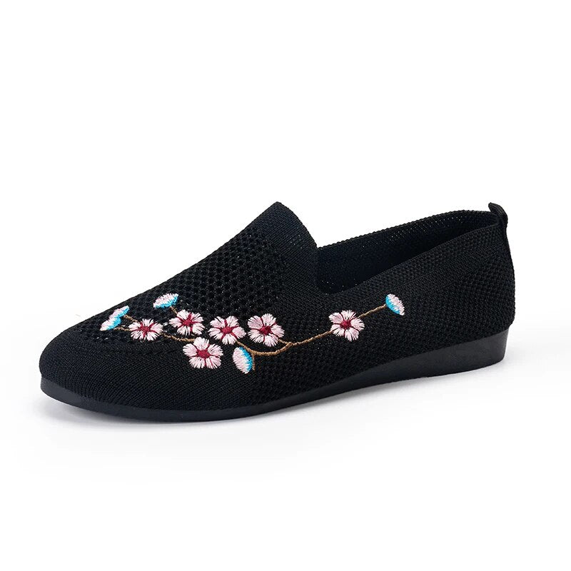 Flora - Mocassin Semi-Orthopédique en Maille Respirante Ultra-légère