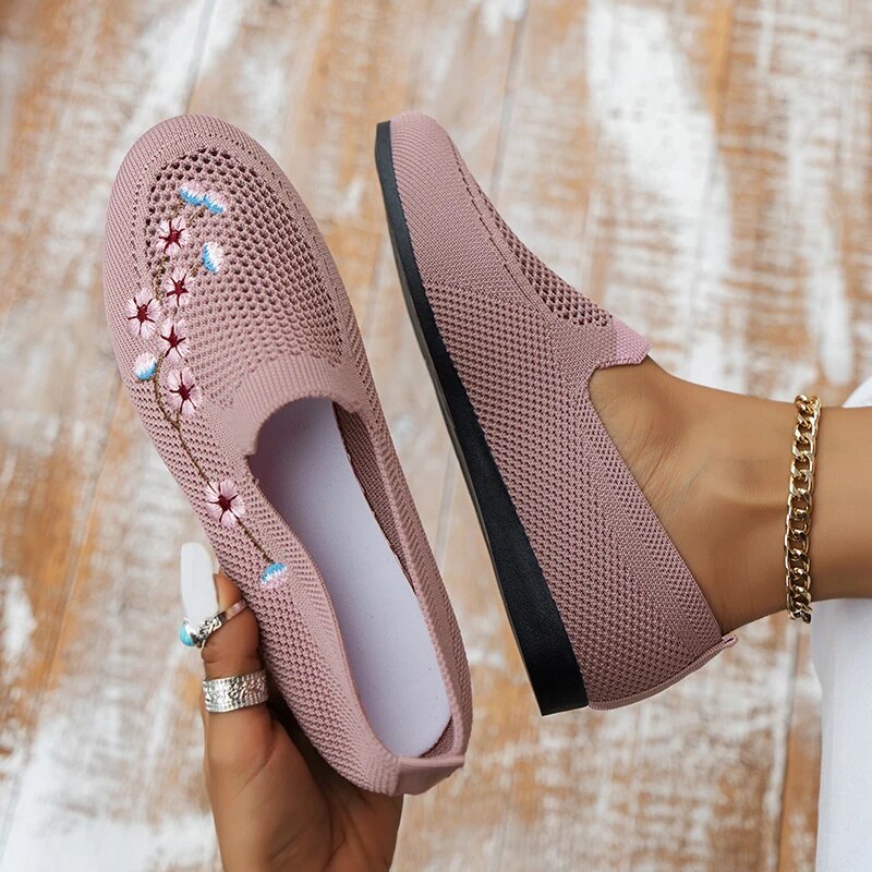 Flora - Mocassin Semi-Orthopédique en Maille Respirante Ultra-légère