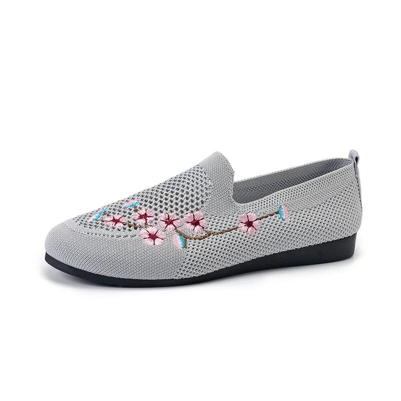 Flora - Mocassin Semi-Orthopédique en Maille Respirante Ultra-légère
