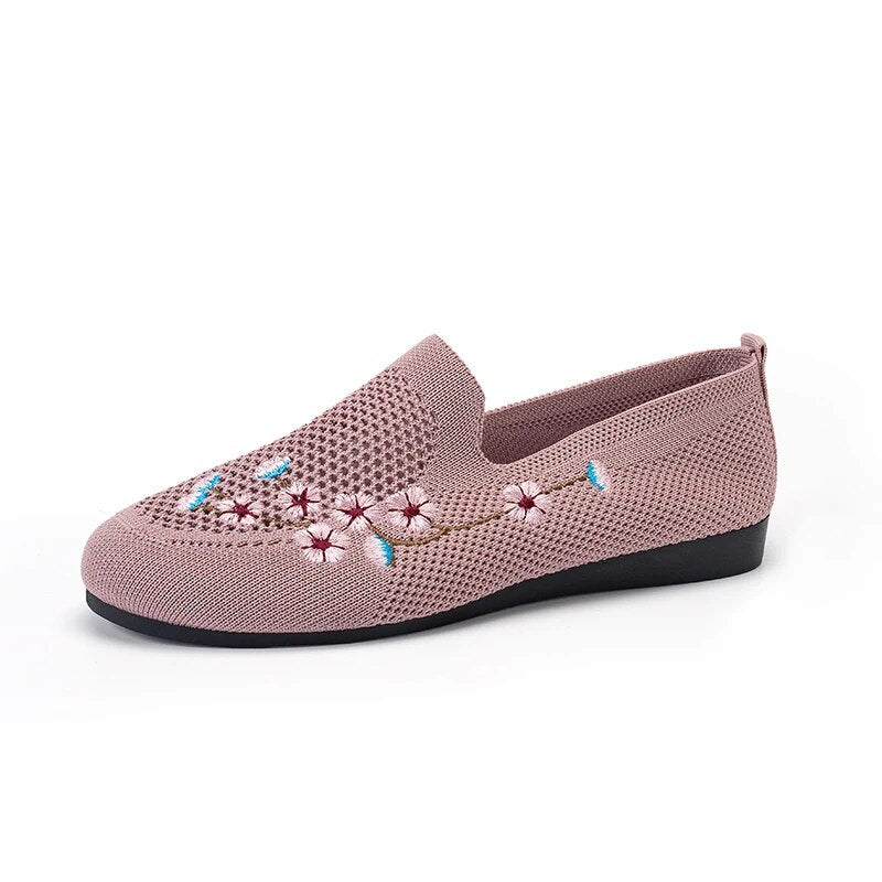 Flora - Mocassin Semi-Orthopédique en Maille Respirante Ultra-légère