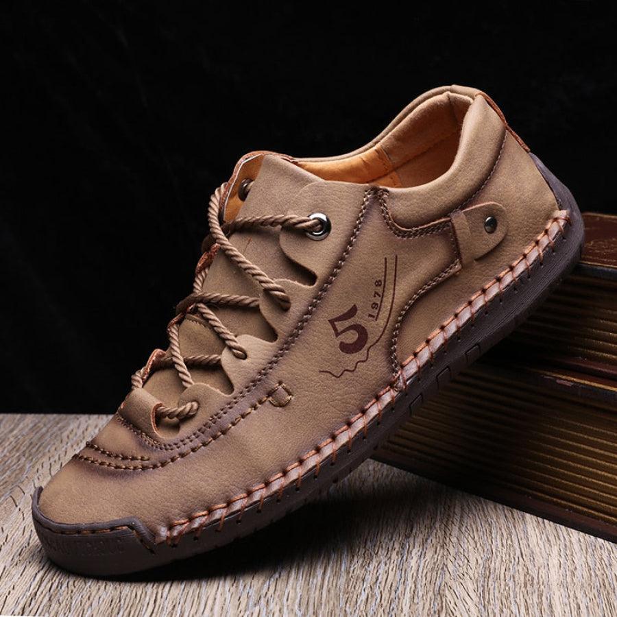 Albert - Baskets pour hommes ( Cuir végétalien décontracté )