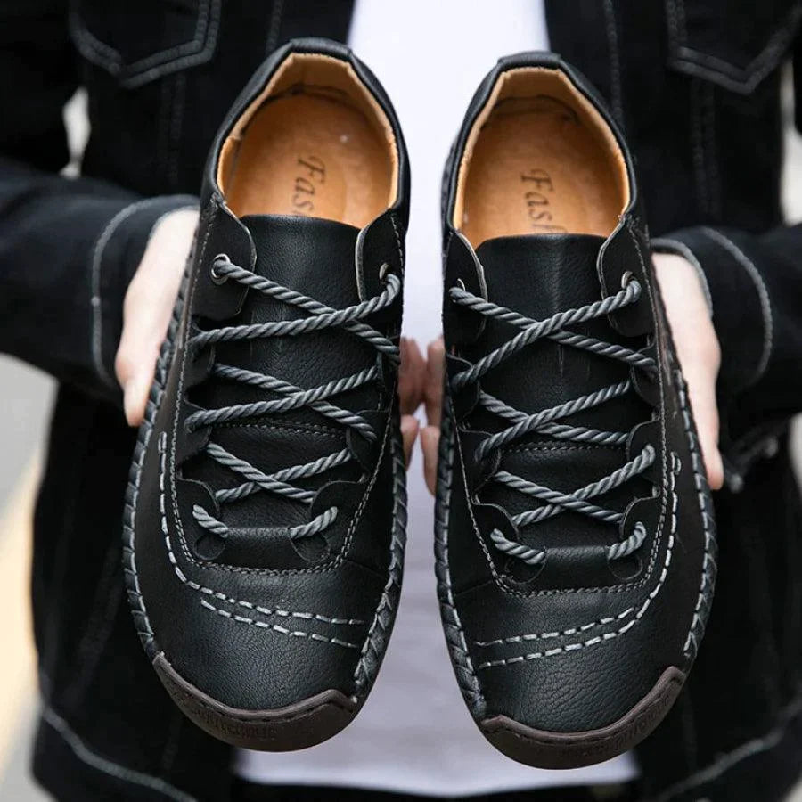 Albert - Baskets pour hommes ( Cuir végétalien décontracté )